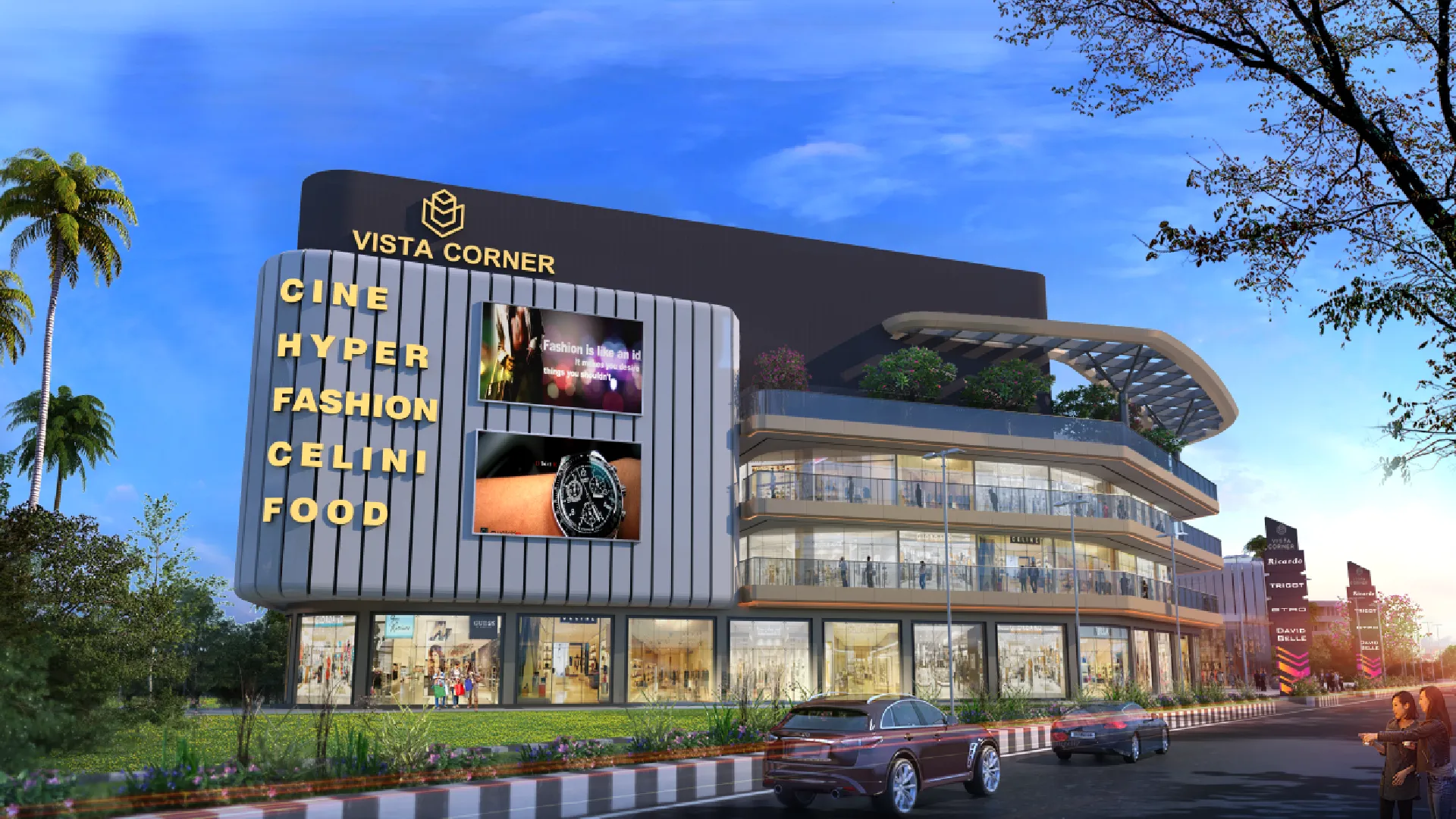 Vista Corner retail area